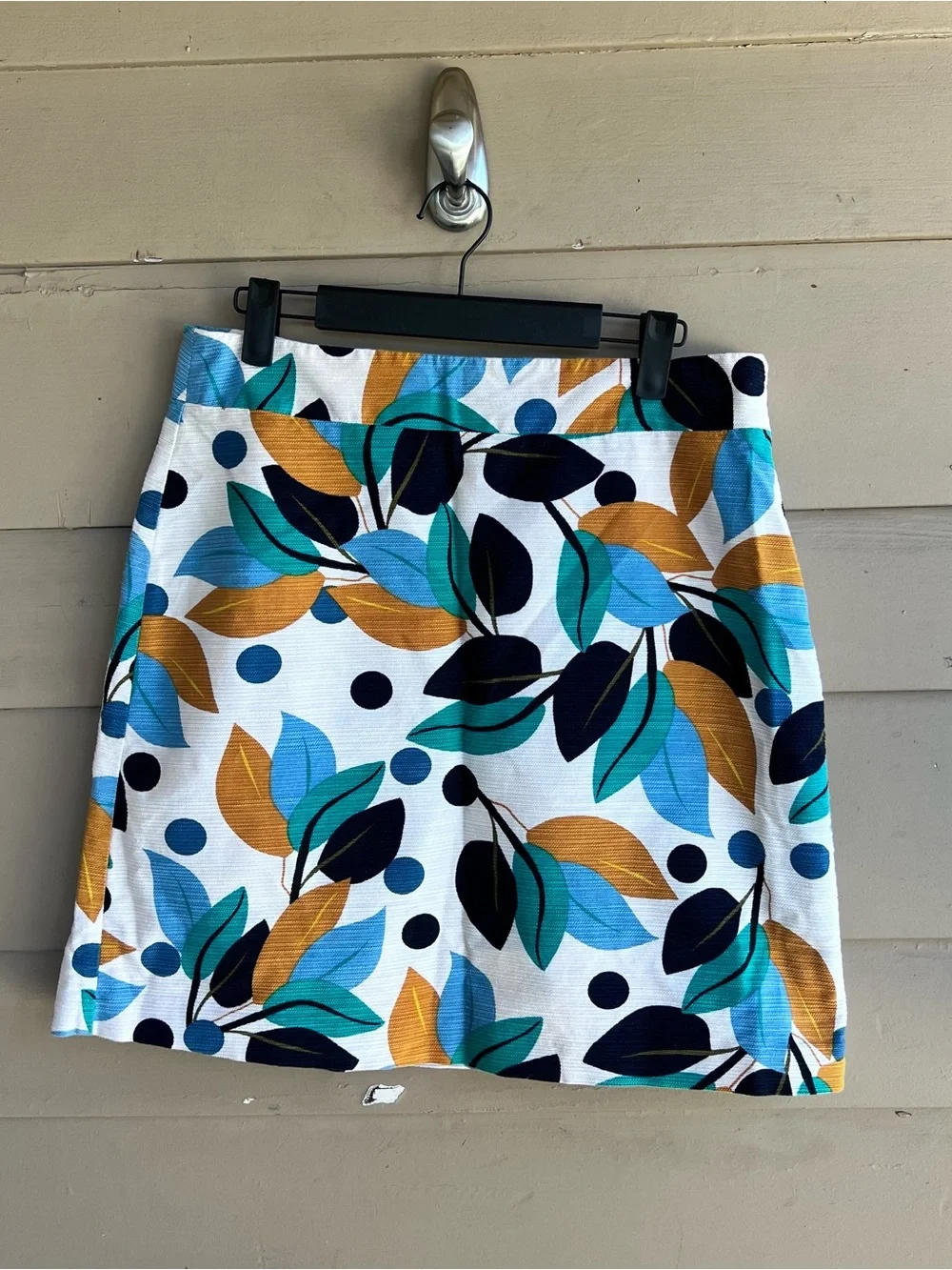 Ann Taylor Factory A-line mini skirt Size 8 Office Summer Spring Retro